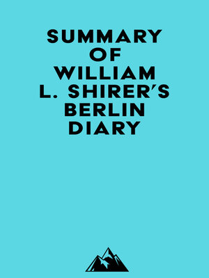 cover image of Summary of William L. Shirer's Berlin Diary